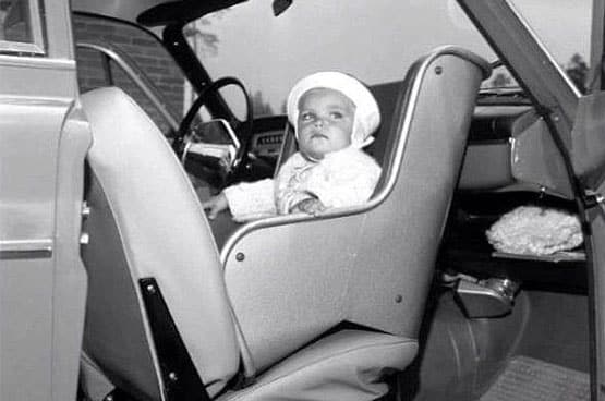 History of rear-facing car seats